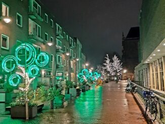 Christmas decorations in Arnhem, Gelderland, 12.2021