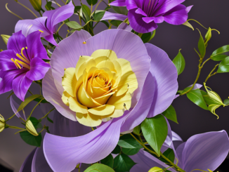 AI generated yellow rose