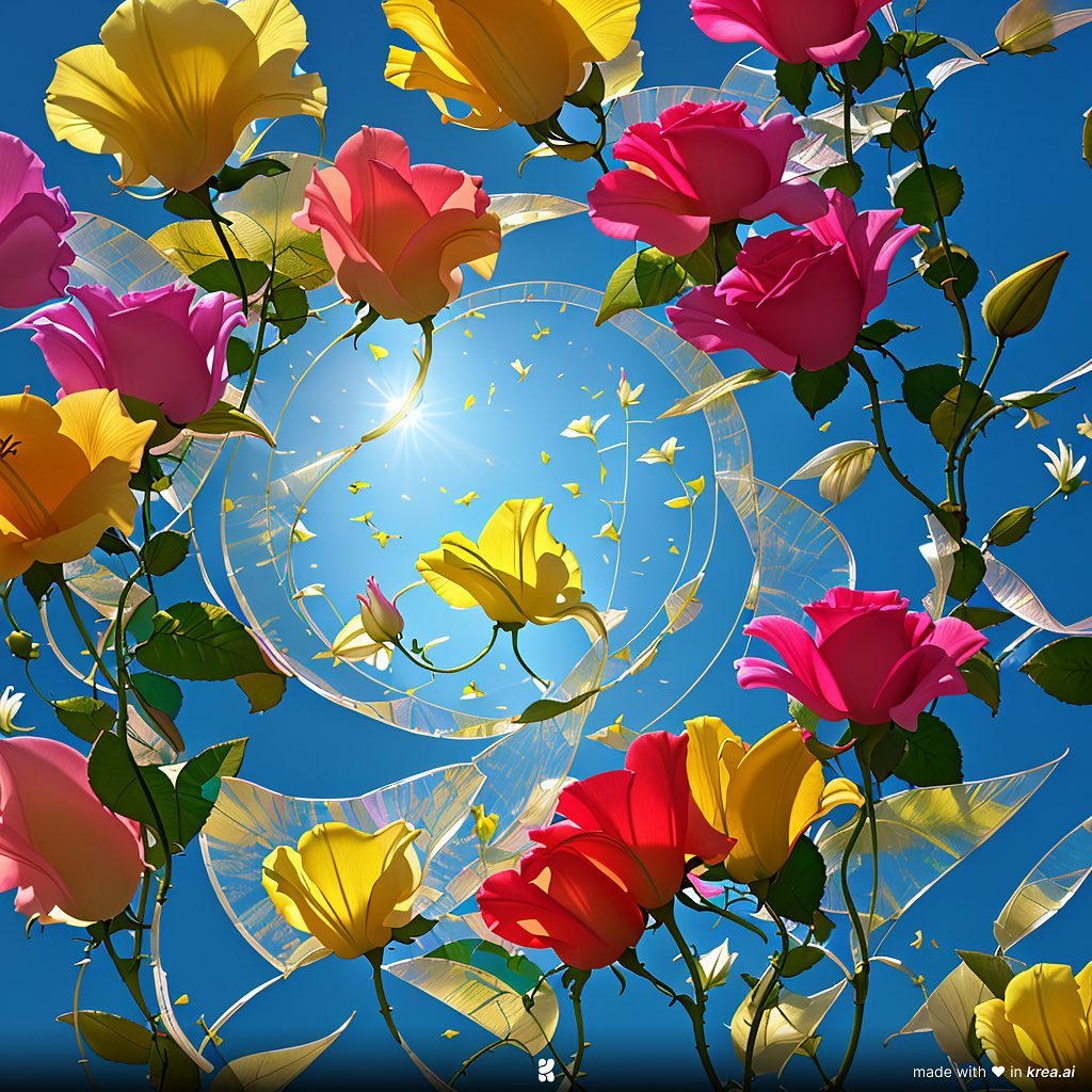 Roses, AI-generated