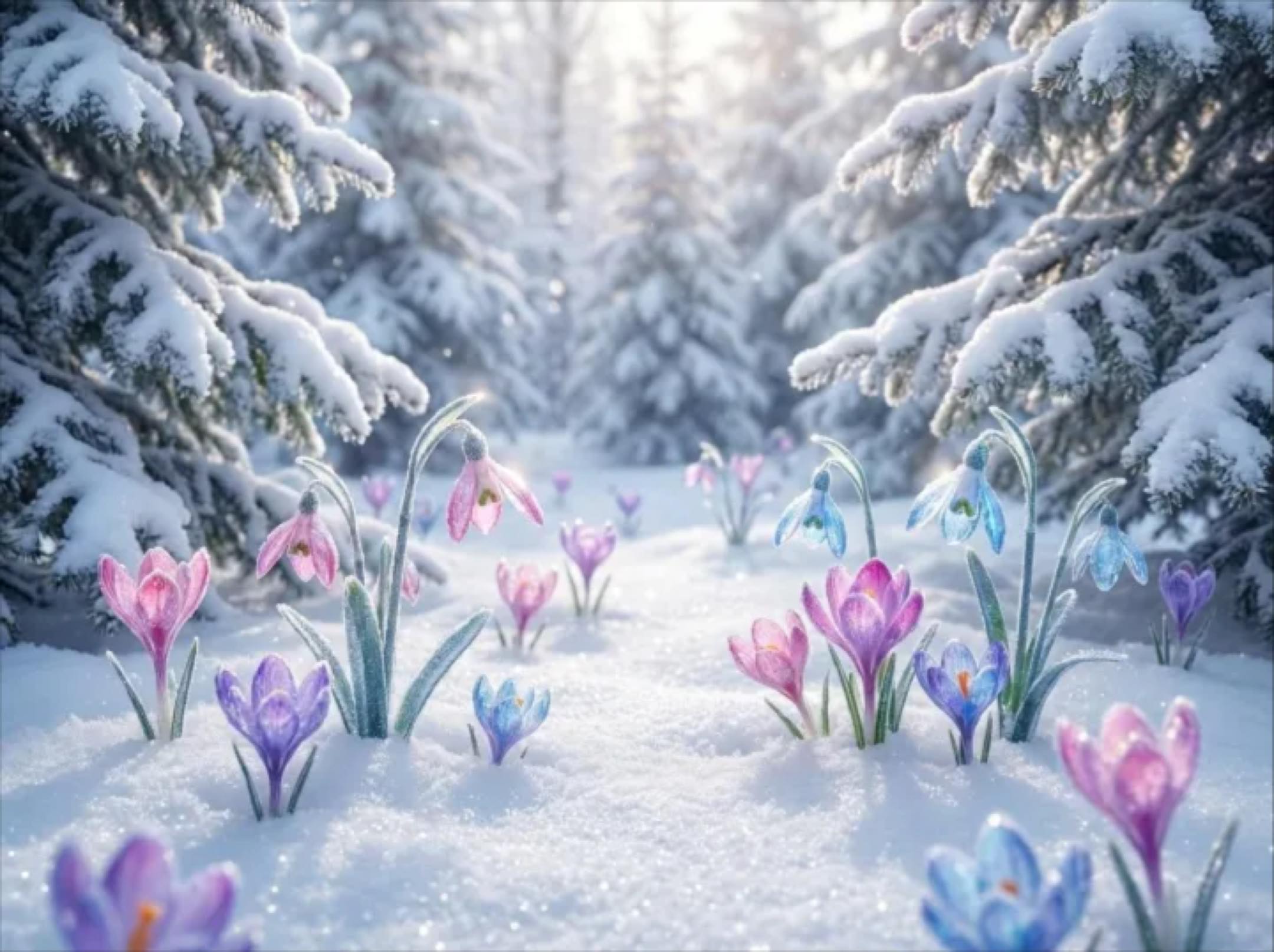 Fantasy winter landscape